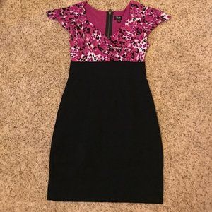 Leopard and black dress